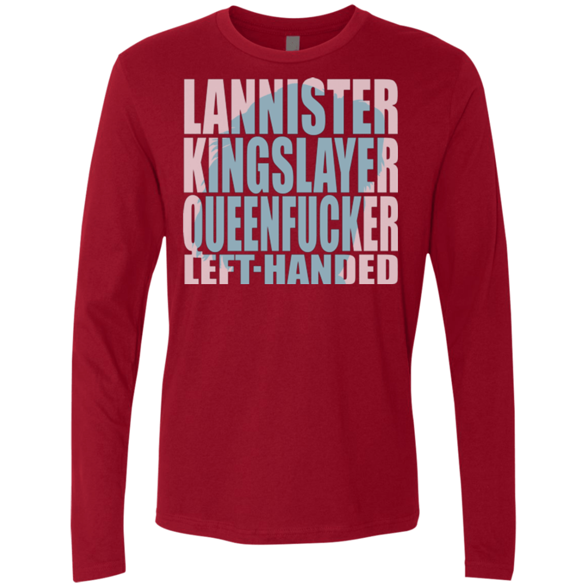 T-Shirts Cardinal / Small Lannister Left Handed Men's Premium Long Sleeve