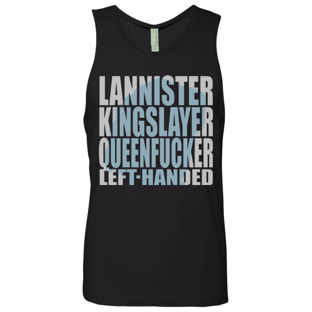 T-Shirts Black / Small Lannister Left Handed Men's Premium Tank Top