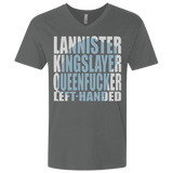 T-Shirts Heavy Metal / X-Small Lannister Left Handed Men's Premium V-Neck