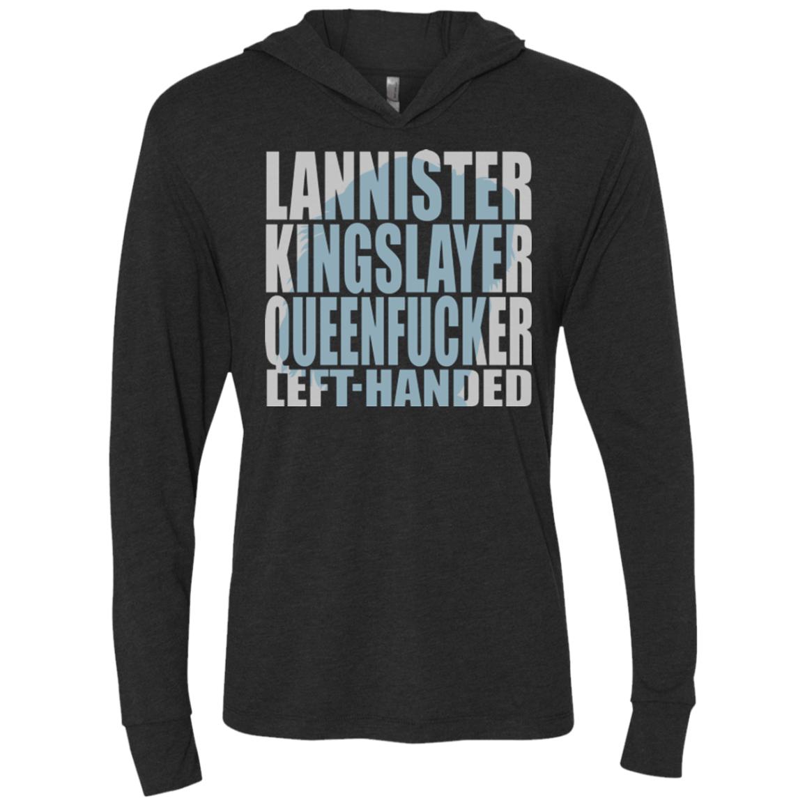 T-Shirts Vintage Black / X-Small Lannister Left Handed Triblend Long Sleeve Hoodie Tee