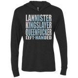 T-Shirts Vintage Black / X-Small Lannister Left Handed Triblend Long Sleeve Hoodie Tee