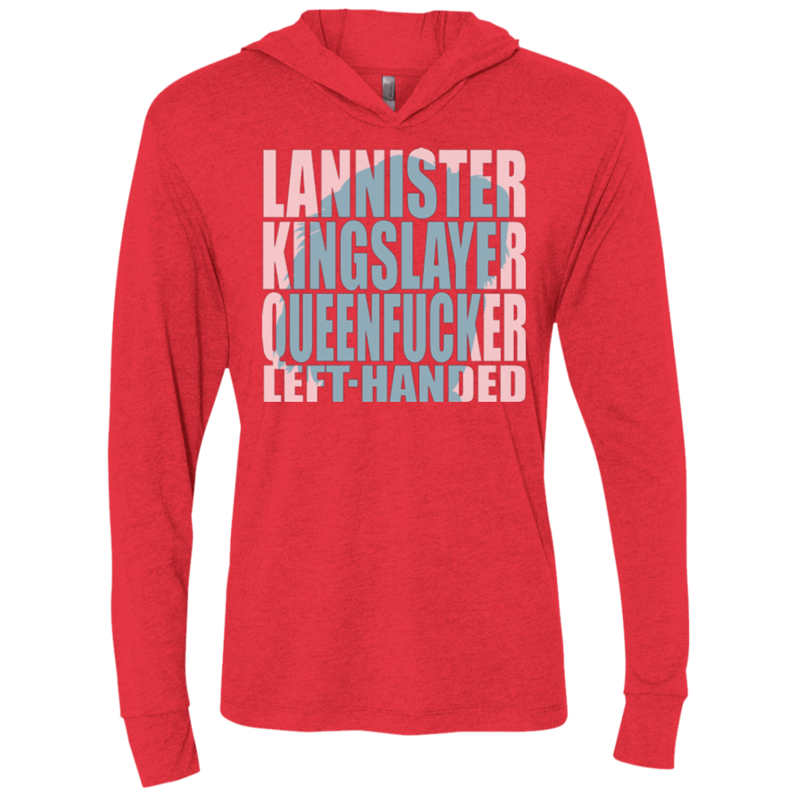 T-Shirts Vintage Red / X-Small Lannister Left Handed Triblend Long Sleeve Hoodie Tee