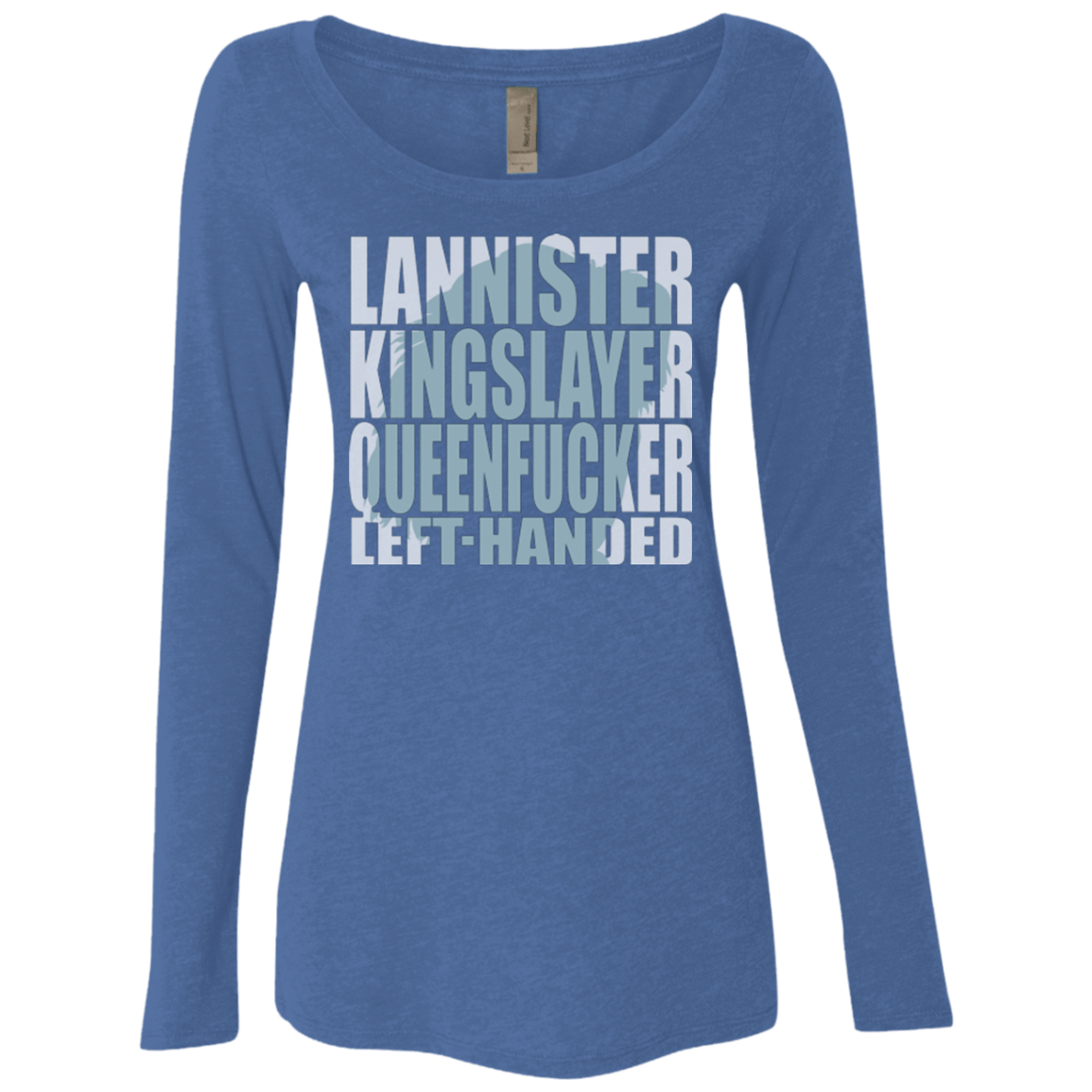 T-Shirts Vintage Royal / Small Lannister Left Handed Women's Triblend Long Sleeve Shirt