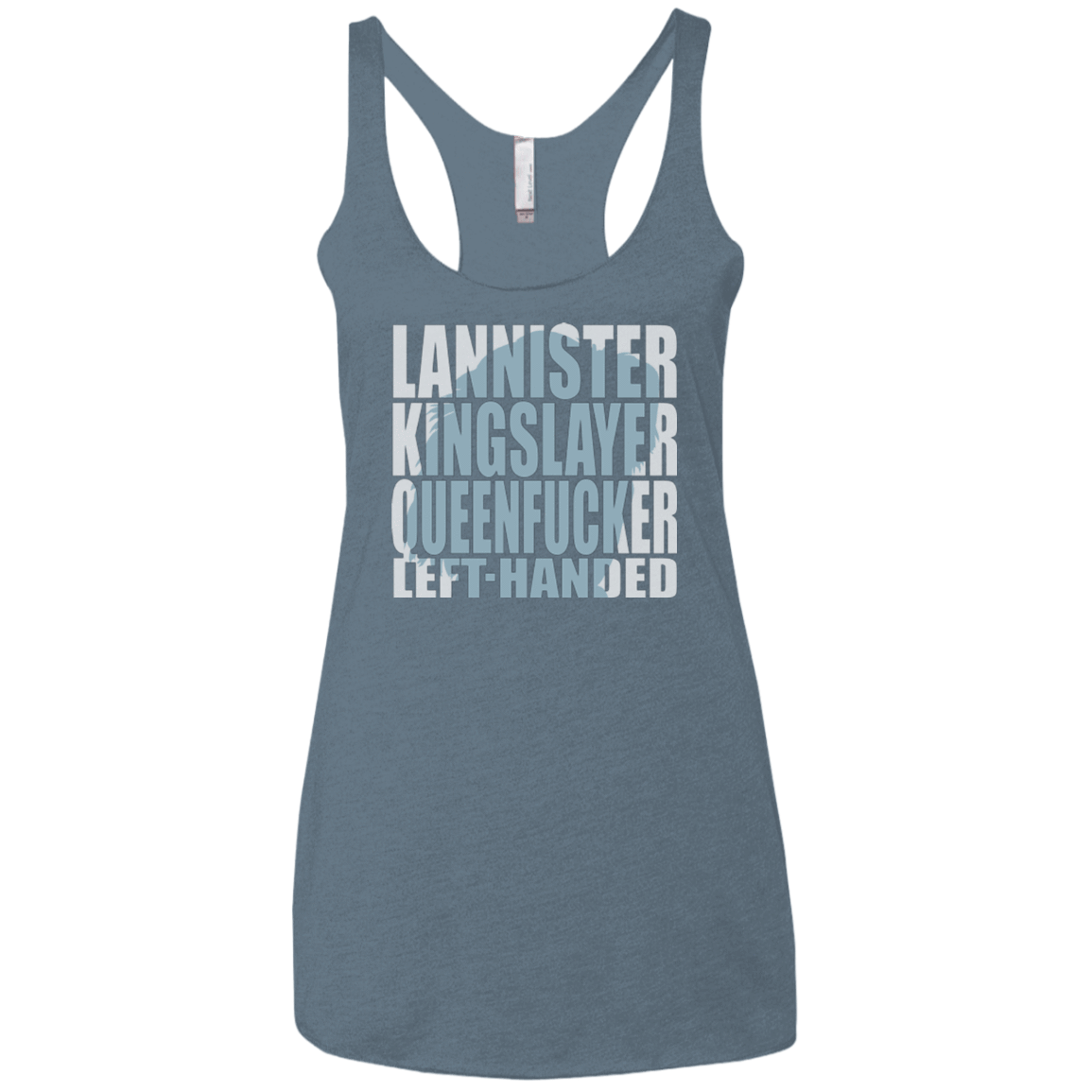 T-Shirts Indigo / X-Small Lannister Left Handed Women's Triblend Racerback Tank