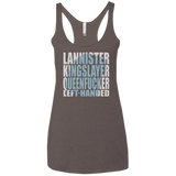 T-Shirts Macchiato / X-Small Lannister Left Handed Women's Triblend Racerback Tank