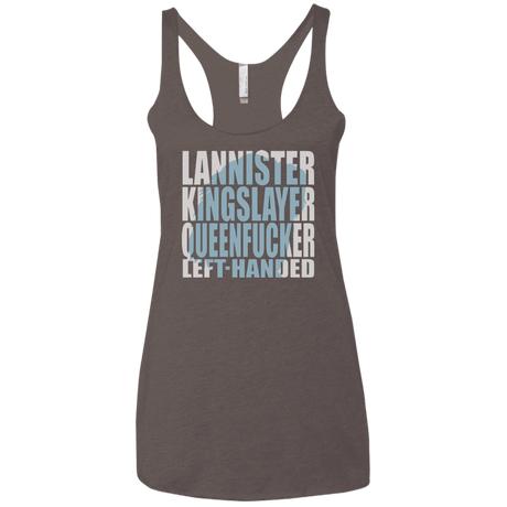 T-Shirts Macchiato / X-Small Lannister Left Handed Women's Triblend Racerback Tank