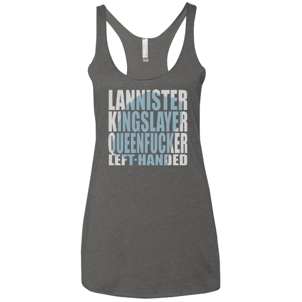 T-Shirts Premium Heather / X-Small Lannister Left Handed Women's Triblend Racerback Tank