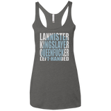 T-Shirts Premium Heather / X-Small Lannister Left Handed Women's Triblend Racerback Tank