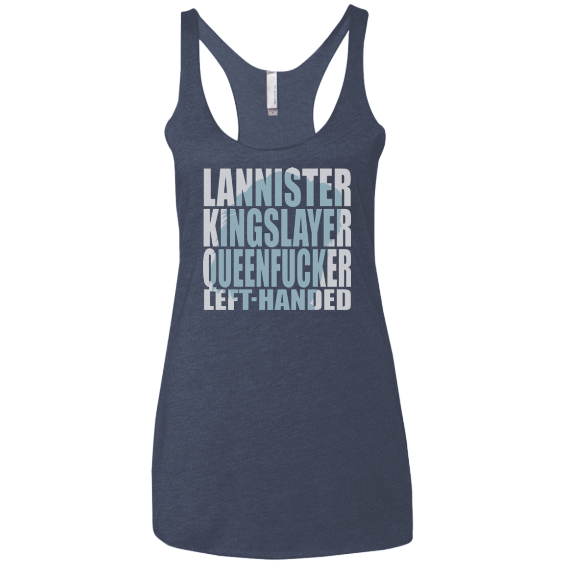 T-Shirts Vintage Navy / X-Small Lannister Left Handed Women's Triblend Racerback Tank