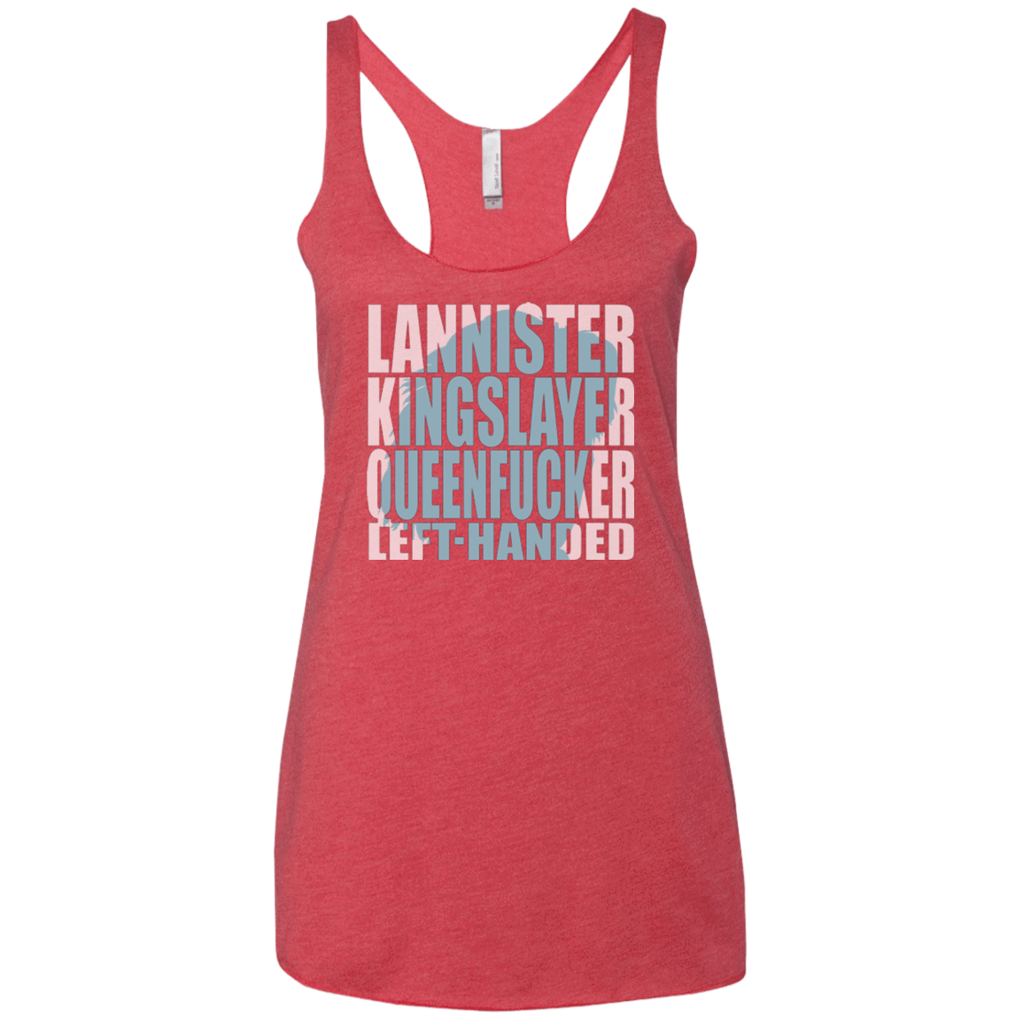 T-Shirts Vintage Red / X-Small Lannister Left Handed Women's Triblend Racerback Tank