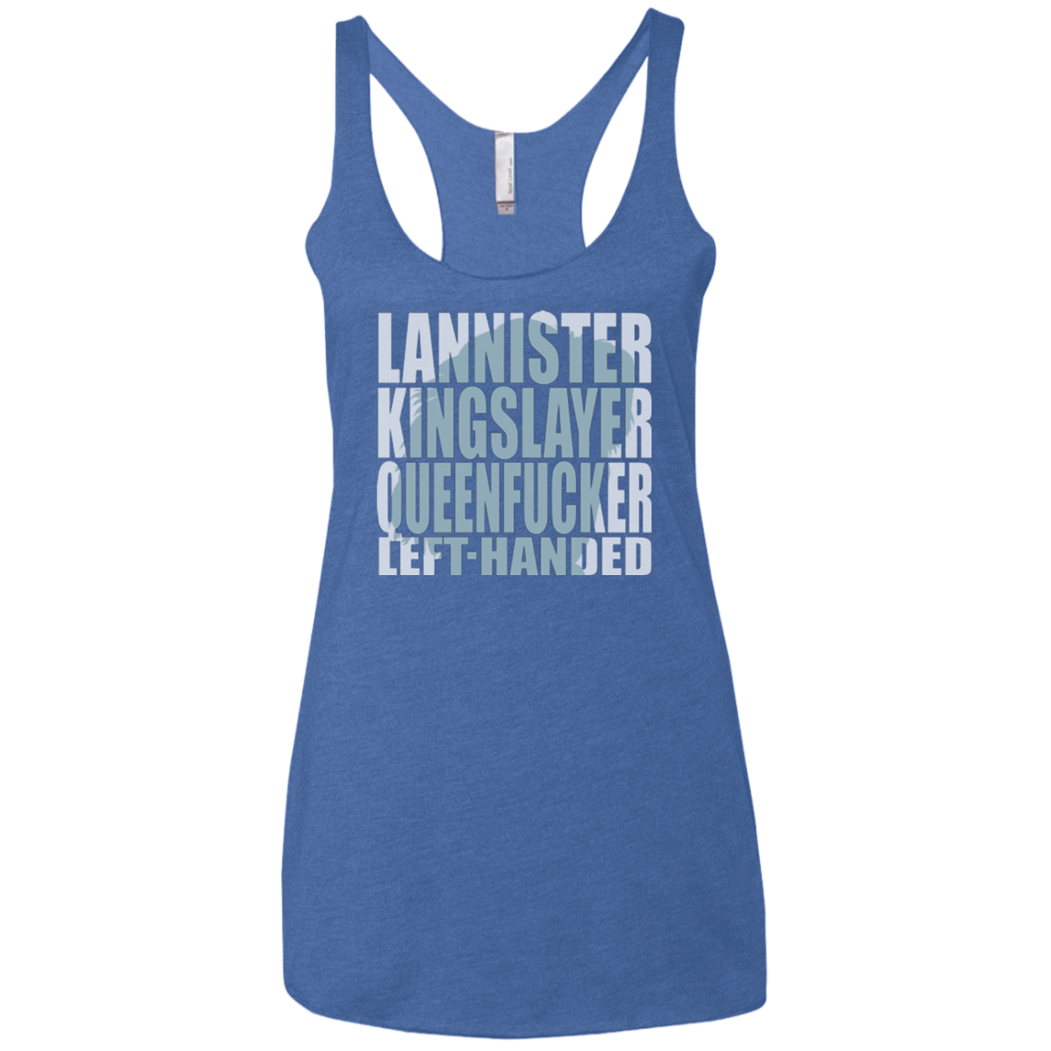 T-Shirts Vintage Royal / X-Small Lannister Left Handed Women's Triblend Racerback Tank