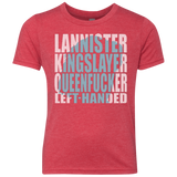 T-Shirts Vintage Red / YXS Lannister Left Handed Youth Triblend T-Shirt