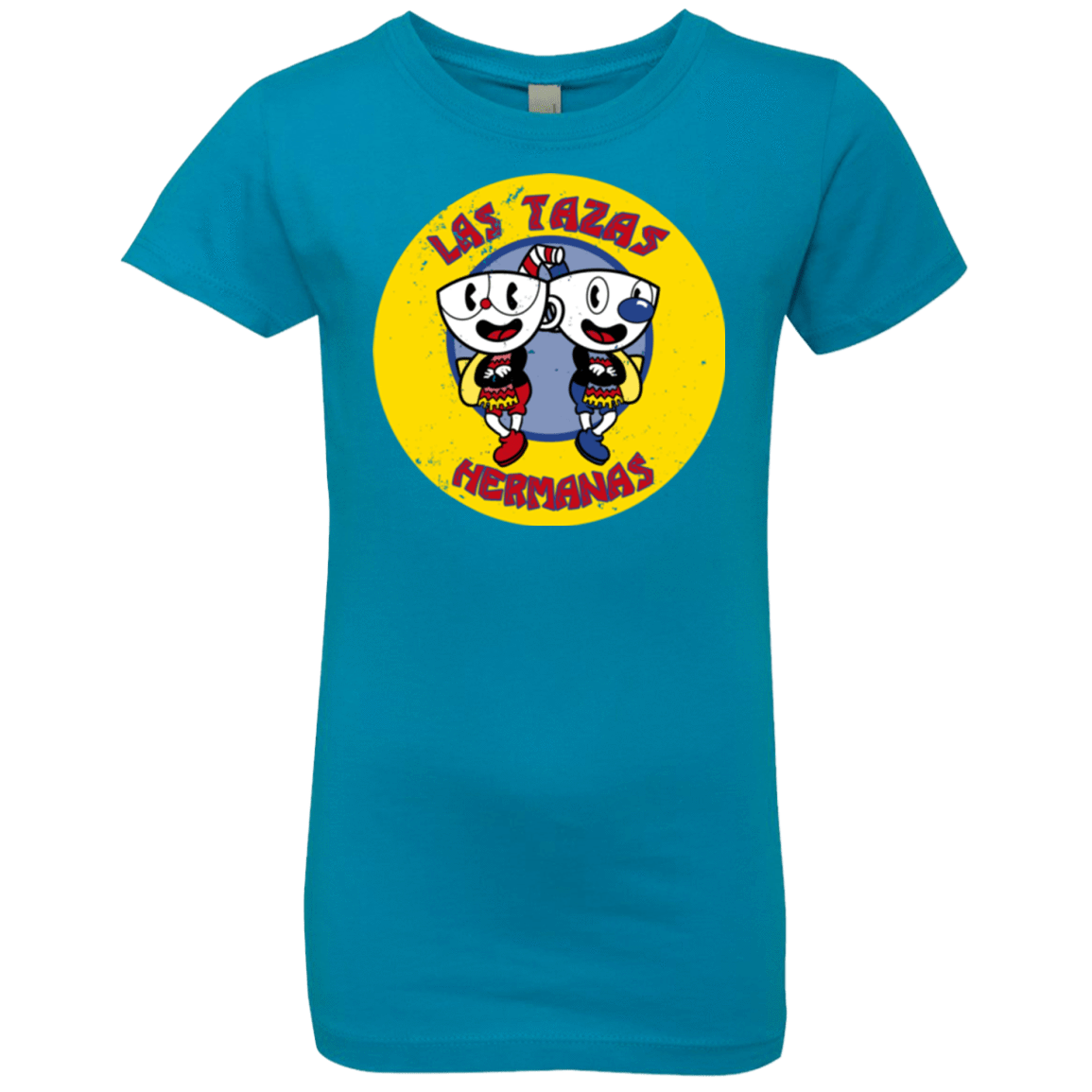 T-Shirts Turquoise / YXS las tazas hermanas Girls Premium T-Shirt