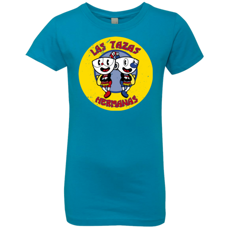 T-Shirts Turquoise / YXS las tazas hermanas Girls Premium T-Shirt
