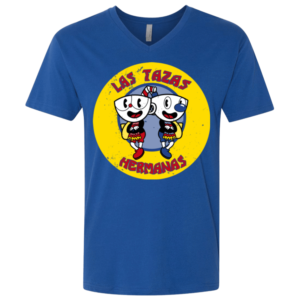 T-Shirts Royal / X-Small las tazas hermanas Men's Premium V-Neck