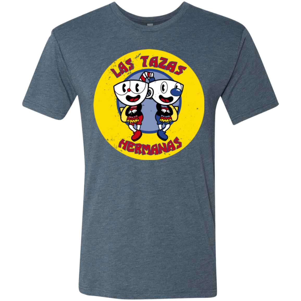 T-Shirts Indigo / Small las tazas hermanas Men's Triblend T-Shirt