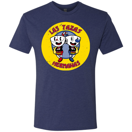 T-Shirts Vintage Navy / Small las tazas hermanas Men's Triblend T-Shirt