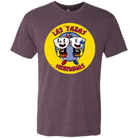T-Shirts Vintage Purple / Small las tazas hermanas Men's Triblend T-Shirt