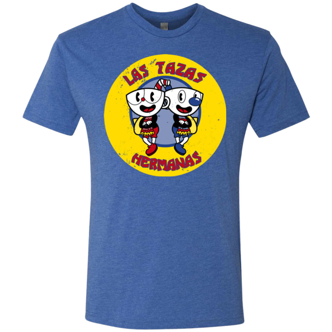 T-Shirts Vintage Royal / Small las tazas hermanas Men's Triblend T-Shirt