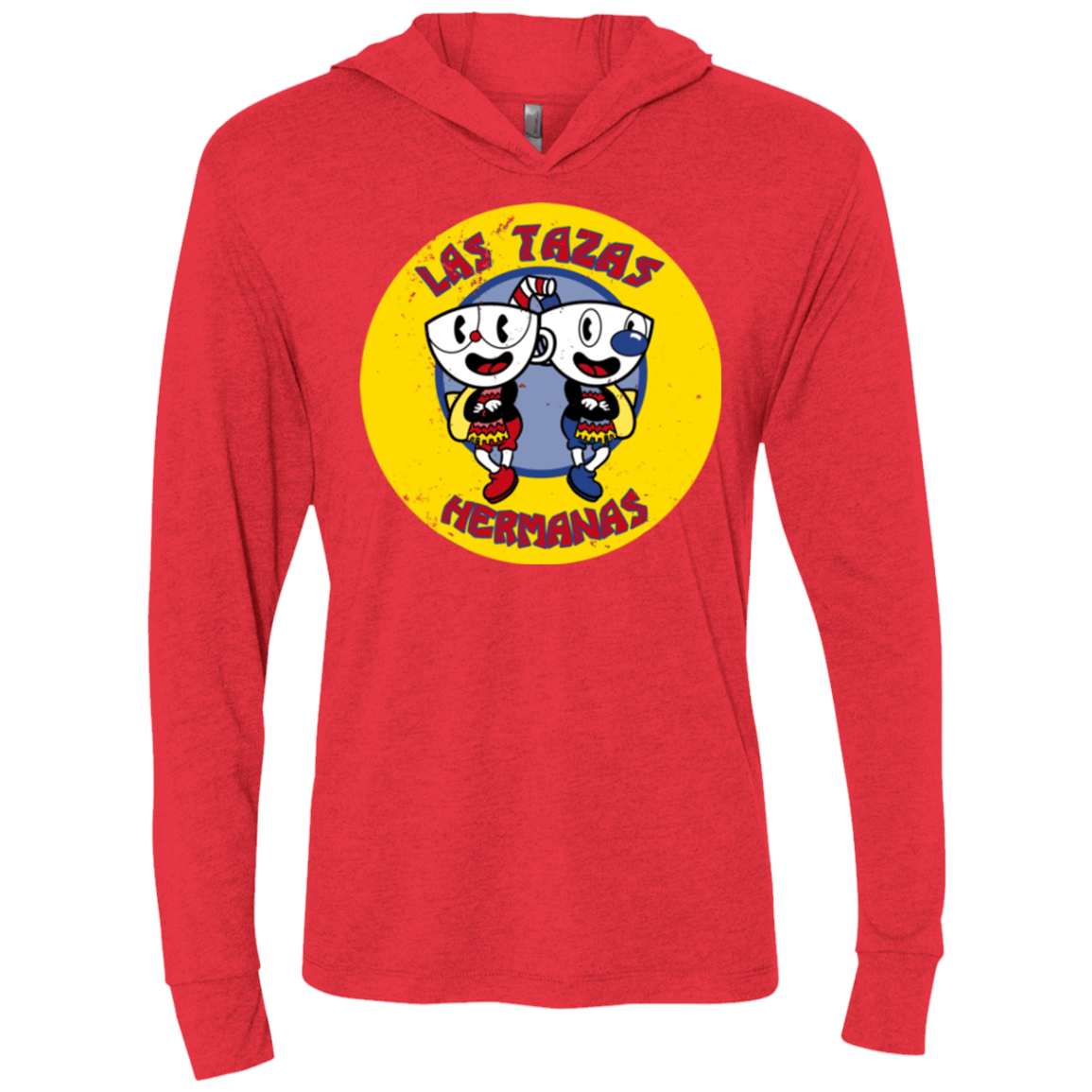 T-Shirts Vintage Red / X-Small las tazas hermanas Triblend Long Sleeve Hoodie Tee
