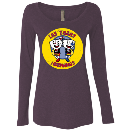 T-Shirts Vintage Purple / Small las tazas hermanas Women's Triblend Long Sleeve Shirt