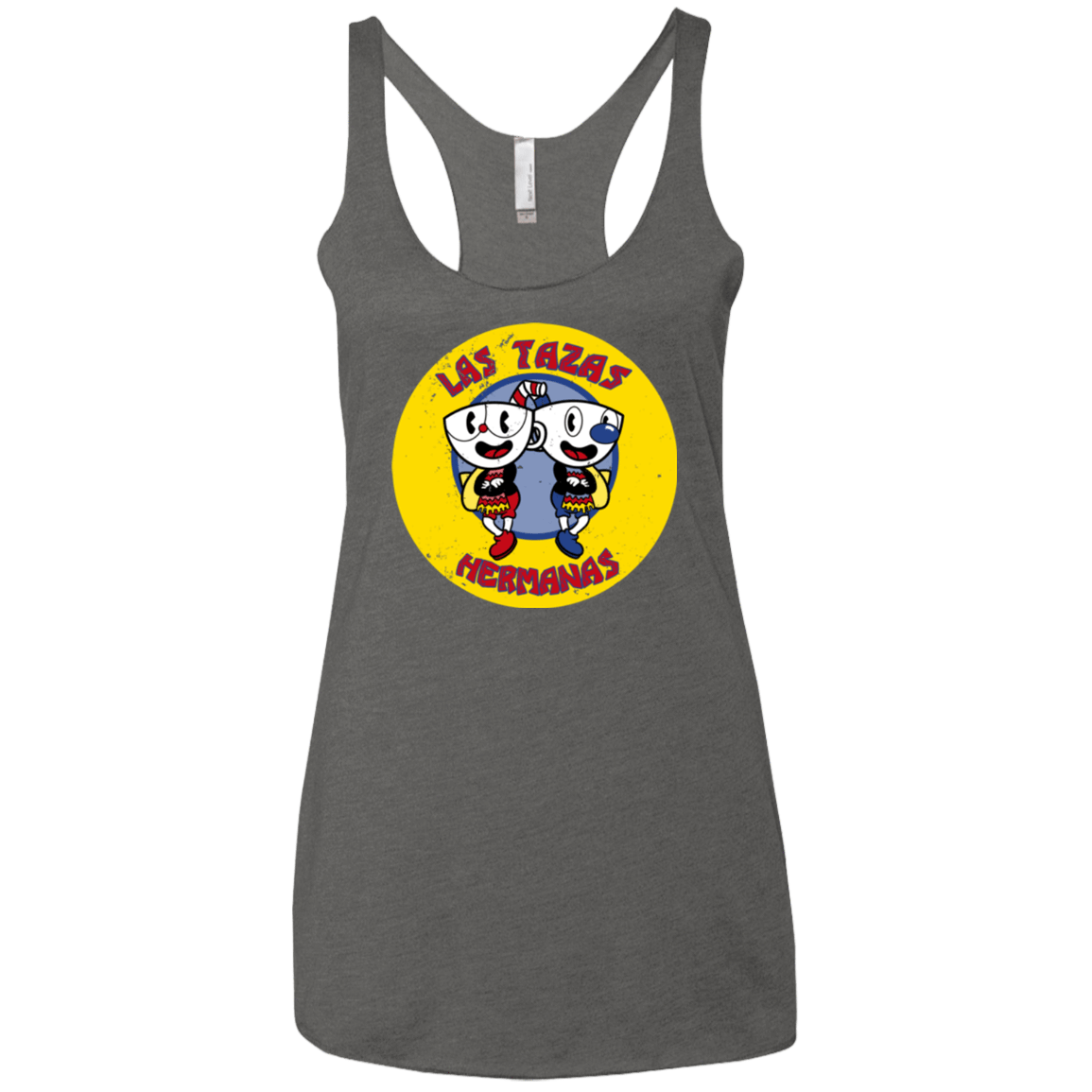 T-Shirts Premium Heather / X-Small las tazas hermanas Women's Triblend Racerback Tank