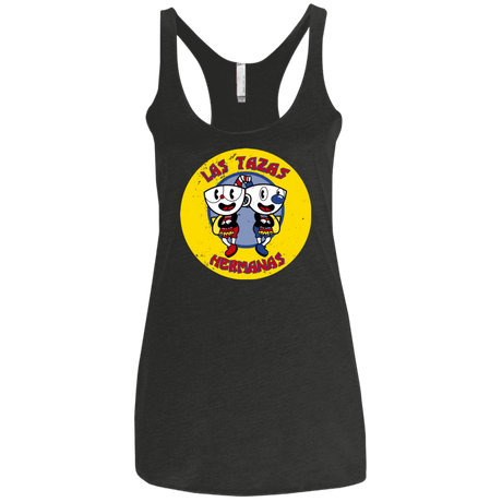 T-Shirts Vintage Black / X-Small las tazas hermanas Women's Triblend Racerback Tank