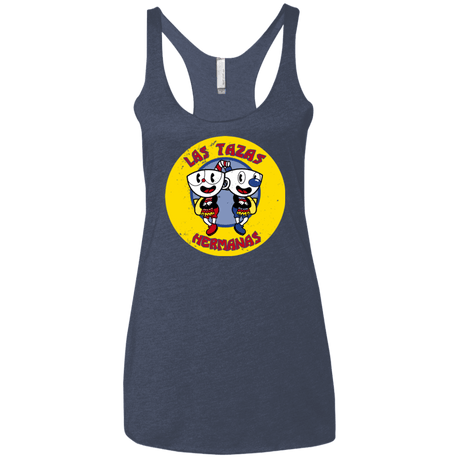 T-Shirts Vintage Navy / X-Small las tazas hermanas Women's Triblend Racerback Tank