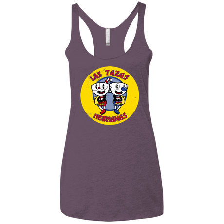 T-Shirts Vintage Purple / X-Small las tazas hermanas Women's Triblend Racerback Tank