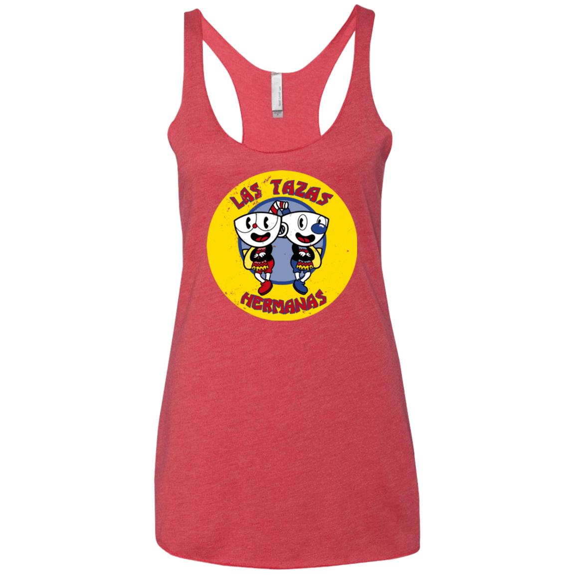 T-Shirts Vintage Red / X-Small las tazas hermanas Women's Triblend Racerback Tank