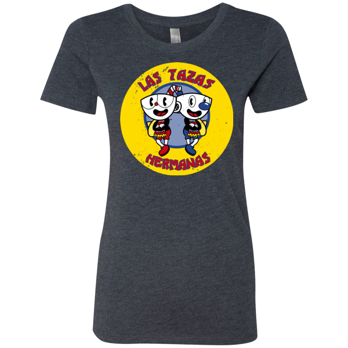 T-Shirts Vintage Navy / Small las tazas hermanas Women's Triblend T-Shirt
