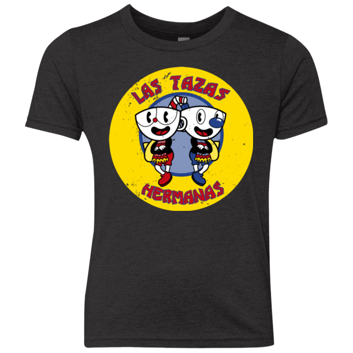 T-Shirts Vintage Black / YXS las tazas hermanas Youth Triblend T-Shirt