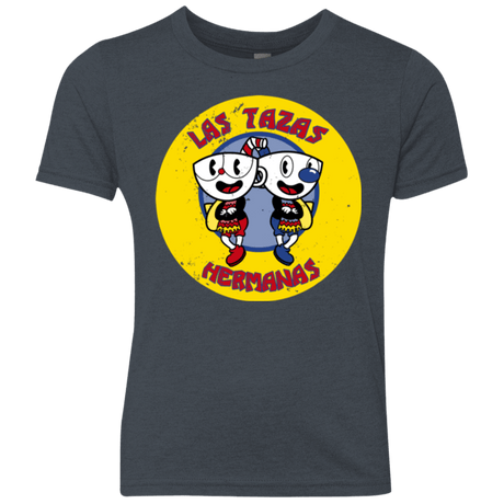 T-Shirts Vintage Navy / YXS las tazas hermanas Youth Triblend T-Shirt