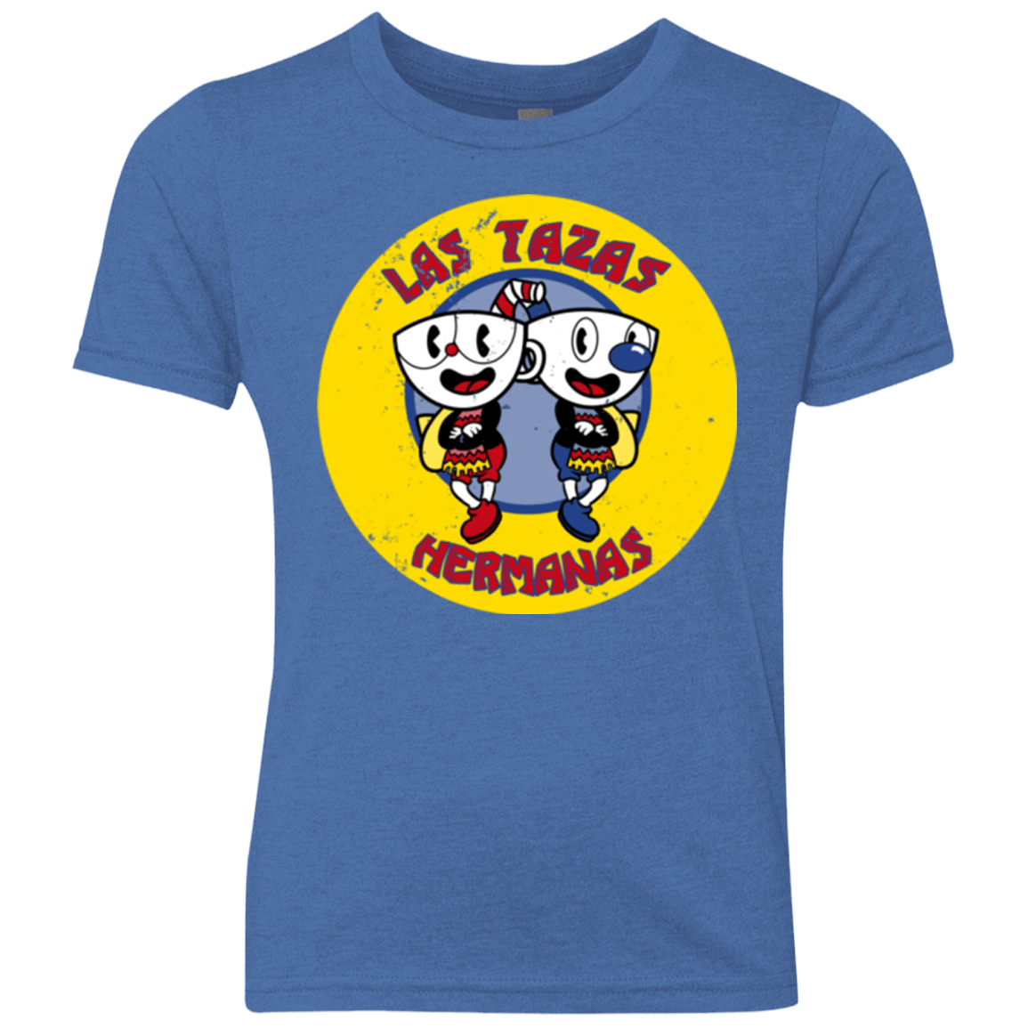 T-Shirts Vintage Royal / YXS las tazas hermanas Youth Triblend T-Shirt