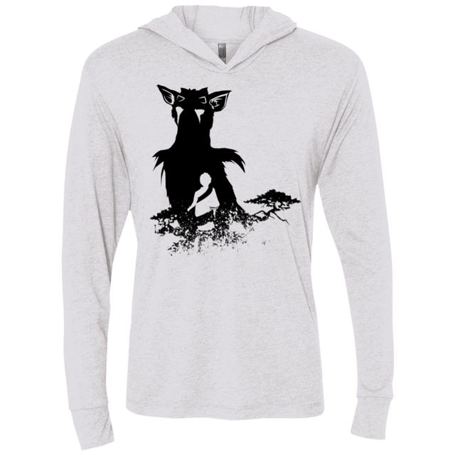 T-Shirts Heather White / X-Small Last guardian Triblend Long Sleeve Hoodie Tee