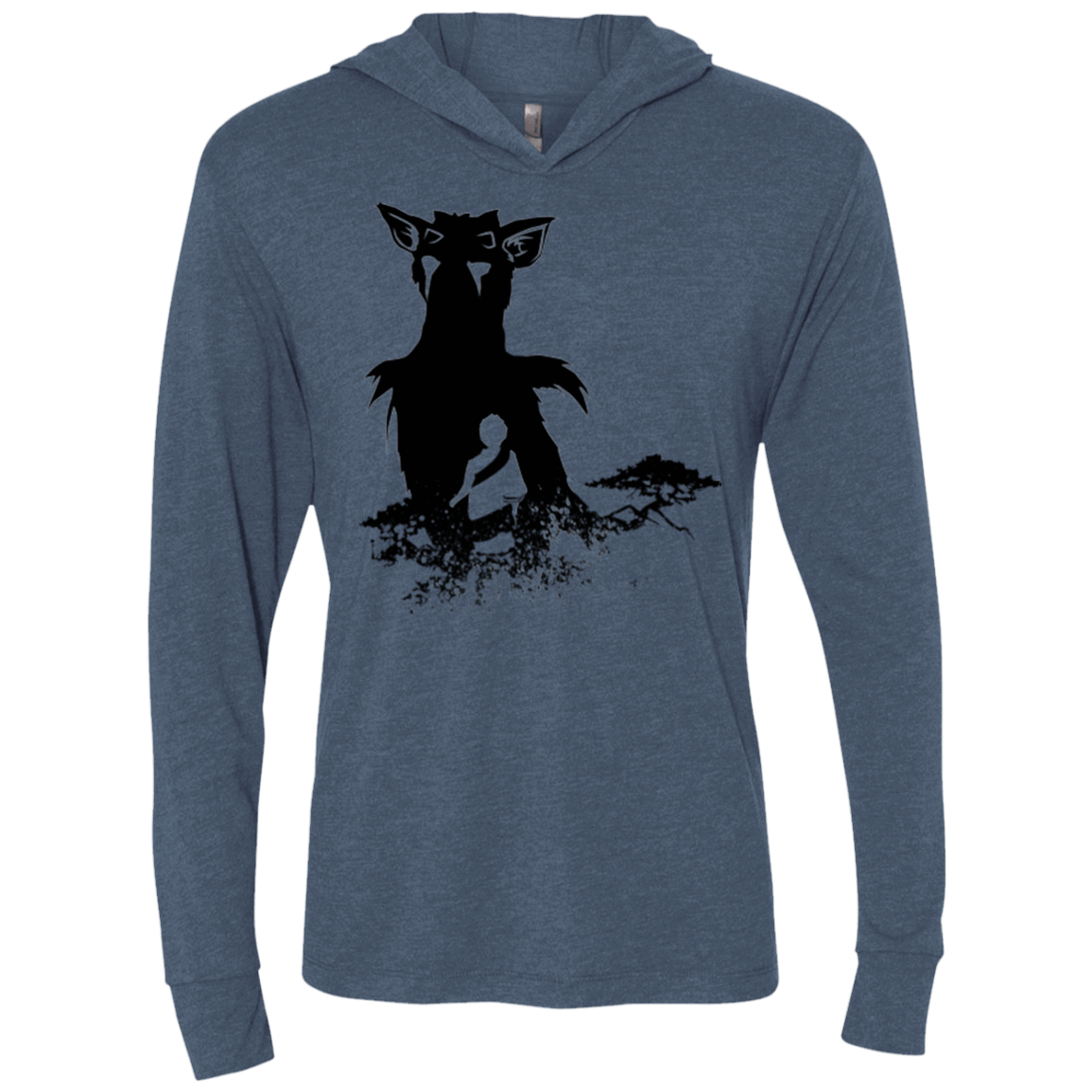 T-Shirts Indigo / X-Small Last guardian Triblend Long Sleeve Hoodie Tee