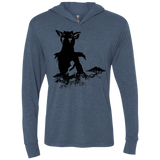 T-Shirts Indigo / X-Small Last guardian Triblend Long Sleeve Hoodie Tee