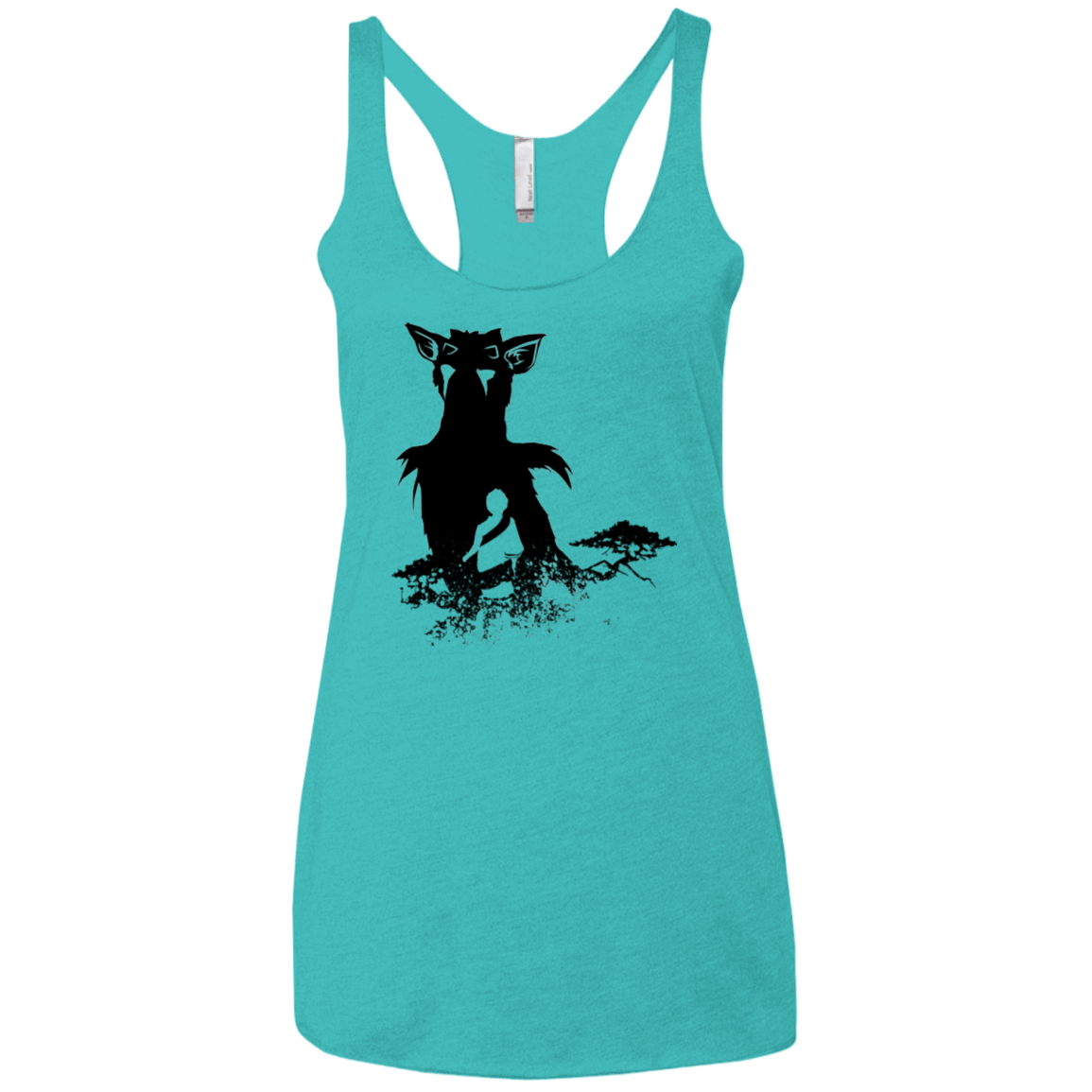 T-Shirts Tahiti Blue / X-Small Last guardian Women's Triblend Racerback Tank