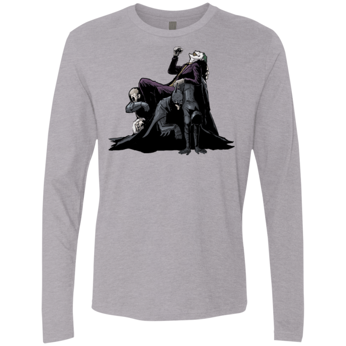 T-Shirts Heather Grey / Small Last laugh Men's Premium Long Sleeve