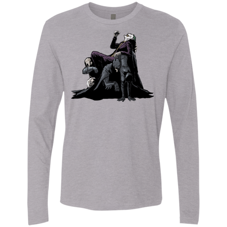 T-Shirts Heather Grey / Small Last laugh Men's Premium Long Sleeve