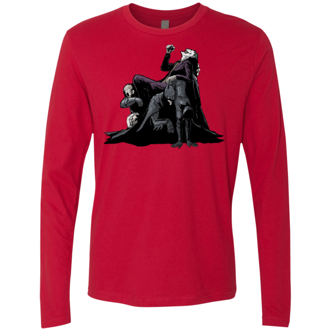 T-Shirts Red / Small Last laugh Men's Premium Long Sleeve