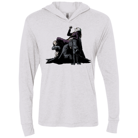 T-Shirts Heather White / X-Small Last laugh Triblend Long Sleeve Hoodie Tee