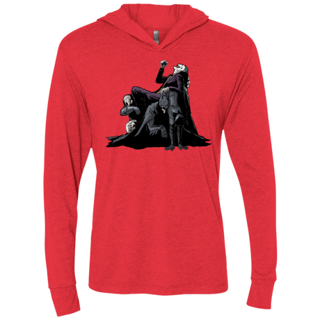 T-Shirts Vintage Red / X-Small Last laugh Triblend Long Sleeve Hoodie Tee