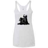 T-Shirts Heather White / X-Small Last laugh Women's Triblend Racerback Tank