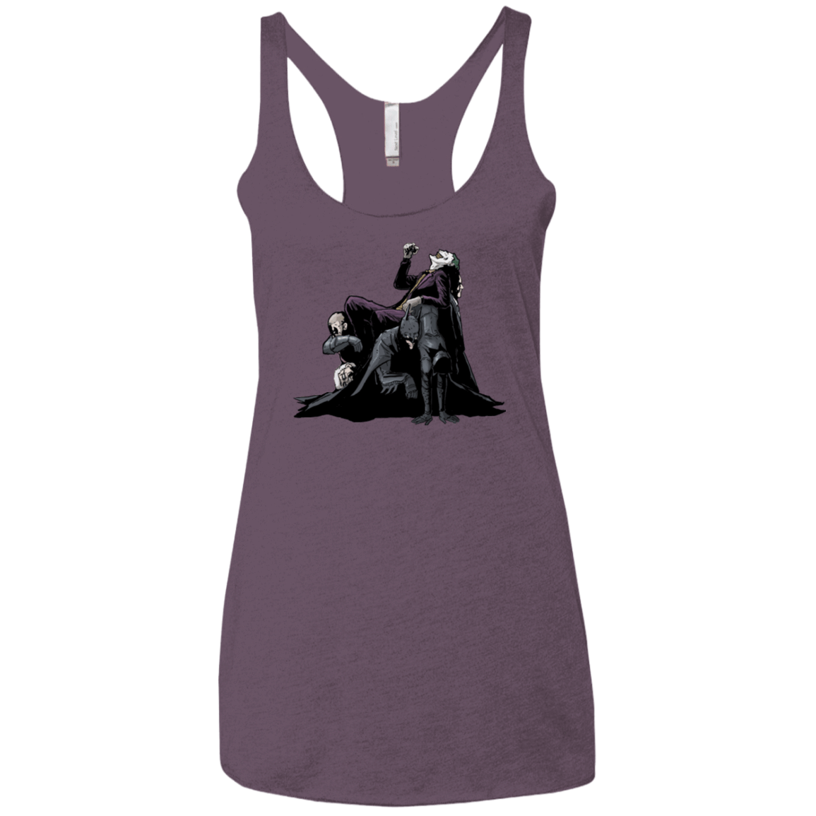 T-Shirts Vintage Purple / X-Small Last laugh Women's Triblend Racerback Tank