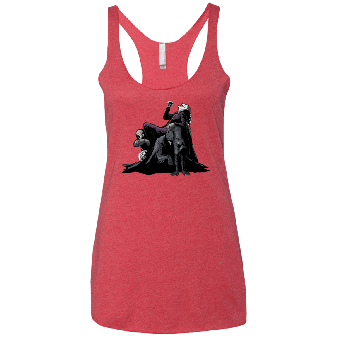 T-Shirts Vintage Red / X-Small Last laugh Women's Triblend Racerback Tank