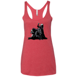 T-Shirts Vintage Red / X-Small Last laugh Women's Triblend Racerback Tank