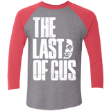 T-Shirts Premium Heather/ Vintage Red / X-Small Last of Gus Men's Triblend 3/4 Sleeve