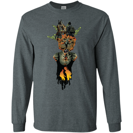 T-Shirts Dark Heather / S Last of Us Men's Long Sleeve T-Shirt