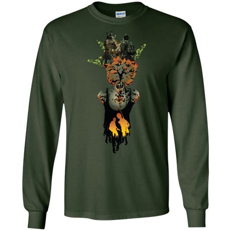 T-Shirts Forest Green / S Last of Us Men's Long Sleeve T-Shirt